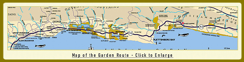Map of the Garden Route